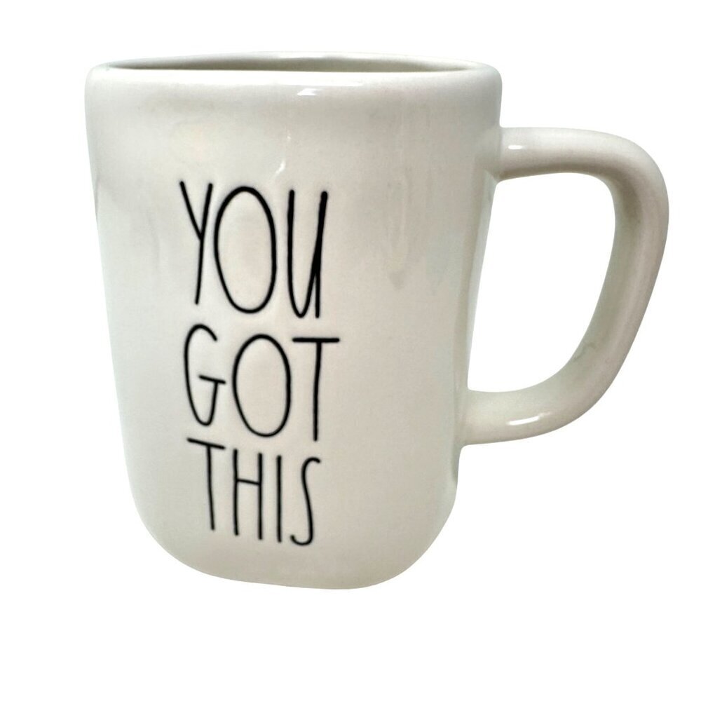 Rae Dunn YOU GOT THIS Mug Large Ceramic Motivational Coffee Cup Gift 16 oz White
